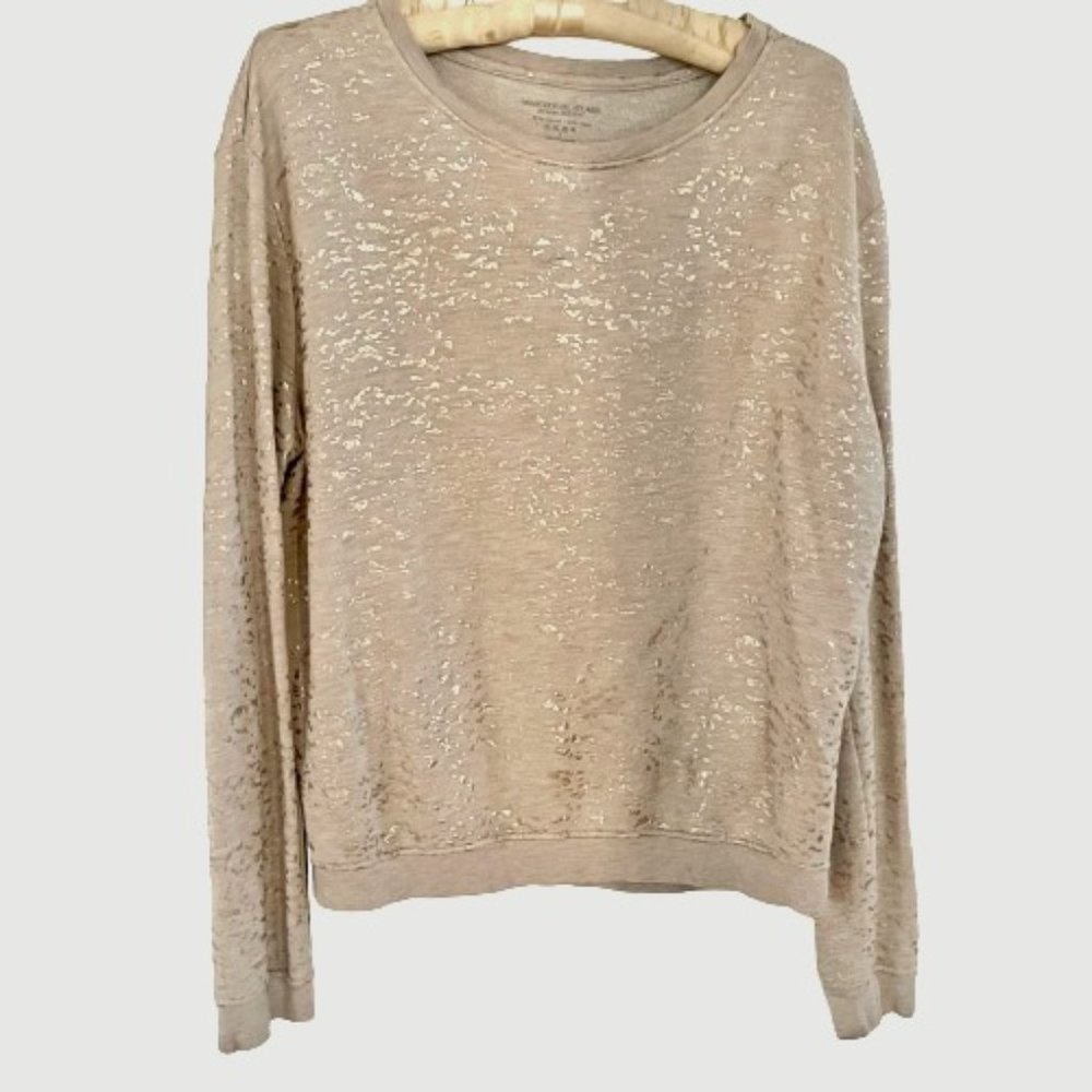 Majestic Filatures Gold Fleck Sweatshirt Size 2 s /m
